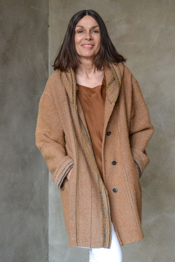 kapuzenmantel camilla merino