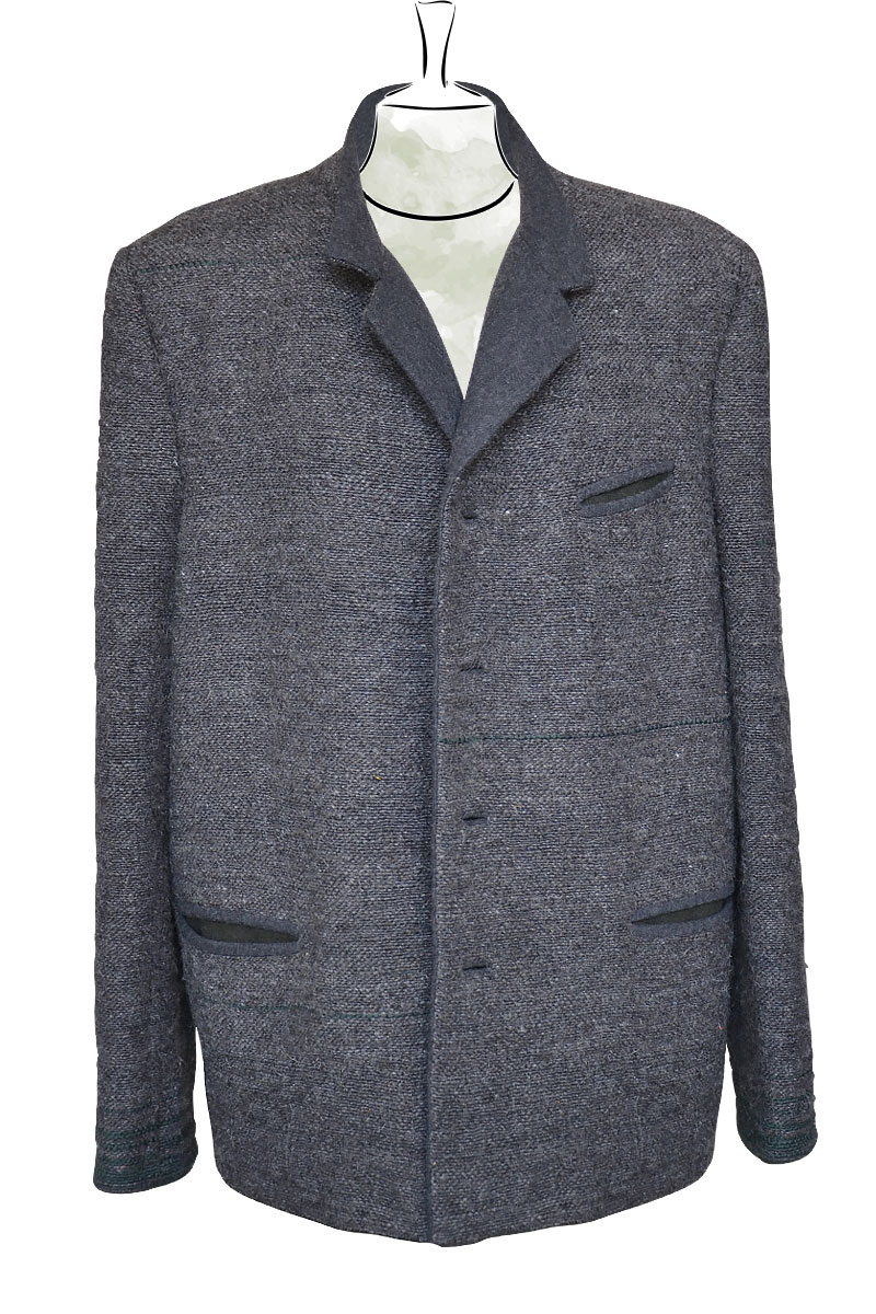 Trachtenjacke Lorenzo, grau // Front