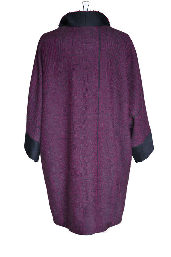 Langer Kimono Claudia beere // Rücken