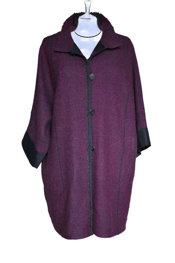 Langer Kimono Claudia beere // Front