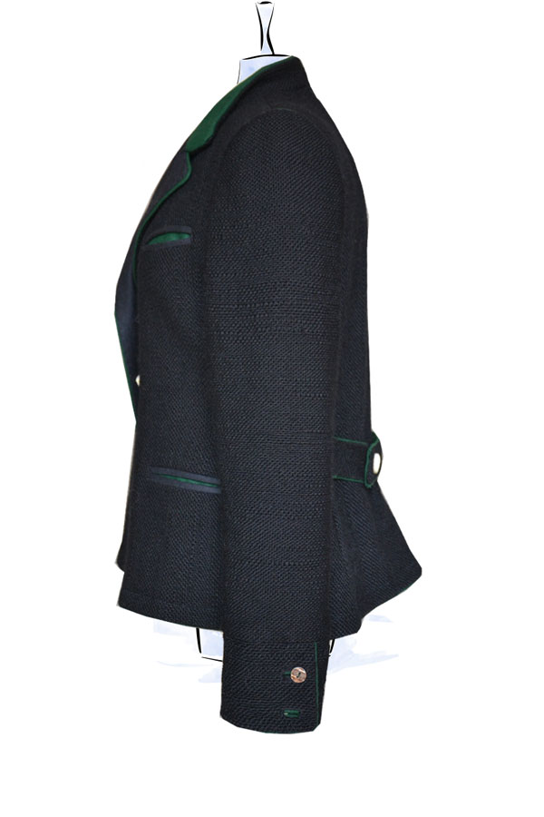 Trachtenjacke Giovanna Merinowolle mit Loden verstürzt  Detail 03