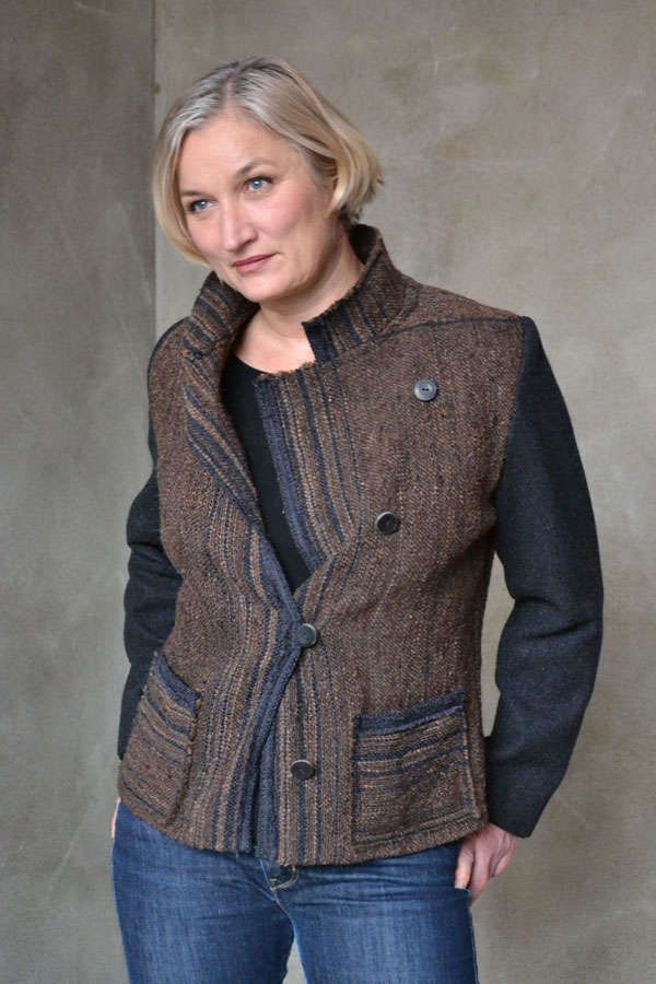 Kurze Jacke Carlotta im Patchwork-Stil