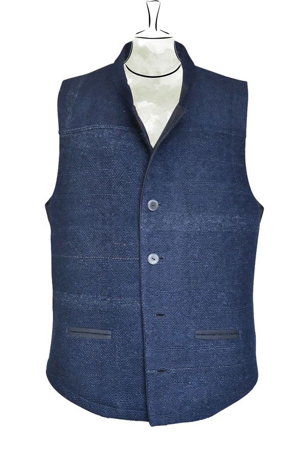Weste Luca Wolle/Flanell